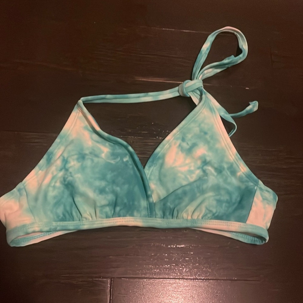 Turquoise bikini top size small
